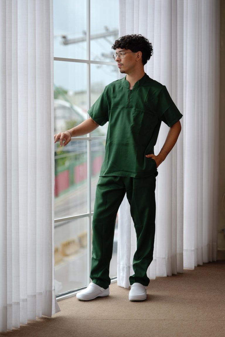Privativo Crepe Masculino Verde Musgo