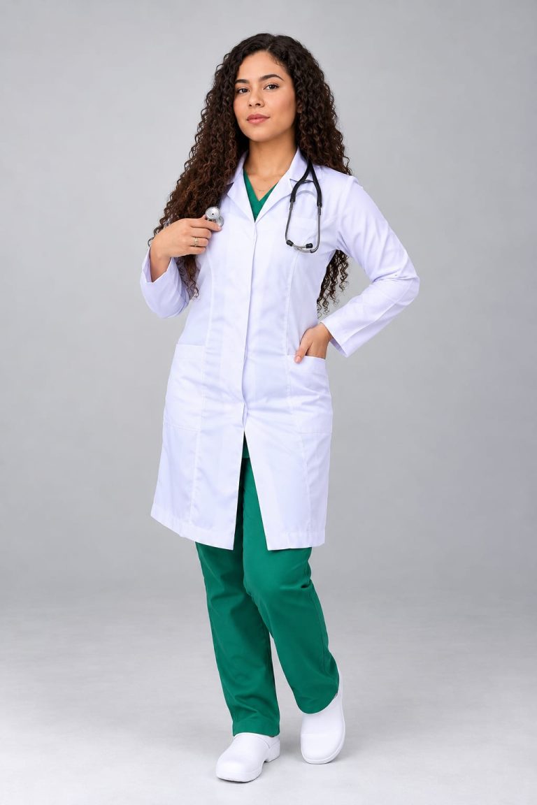 Jaleco Feminino Gabardine Gola Normal